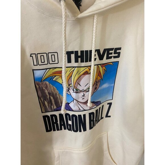 100 Theives Men's Dragon Ball Z Gohan Hoodie Bone Collar - Large - Picture 2 of 13